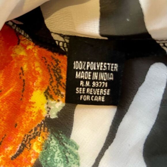 Zebra flower multi print sheet polyester tank mini dress cover up small - Picture 2 of 7